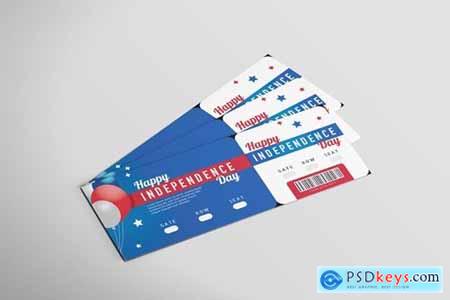 The 4th Of July - Ticket Design