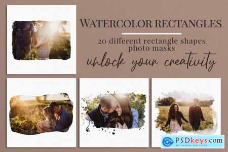 Watercolor rectangles photo masks 5924332