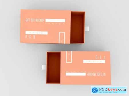 Open delivery box mockup