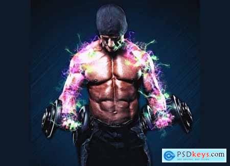 Electric Power Photoshop Action 5960125