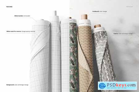 Fabric Rolls Mockup (16-FFv.11) 6258937