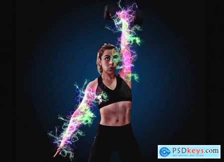 Electric Power Photoshop Action 5960125