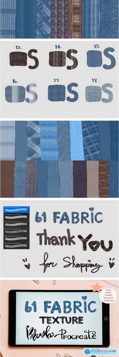 Fabric Brushes for Procreate, Texture 13890379
