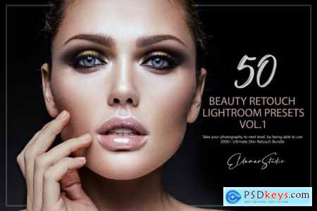 50 Beauty Retouch Lightroom Presets - Vol. 1