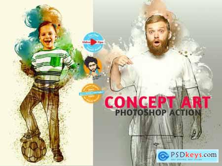 Concept Art Photoshop Action 6273516