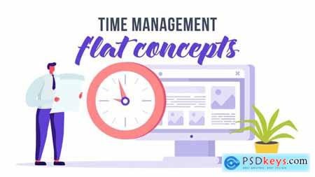 Time management - Flat Concept 32951757