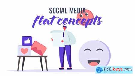 Social media - Flat Concept 32951541