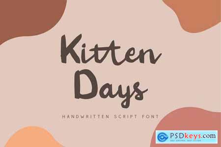Kitten Days - Handwritten Font