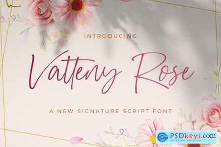 Vatteny Rose - Signature Script Font
