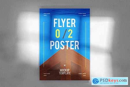Wall Poster Mockup Template HR5A82M