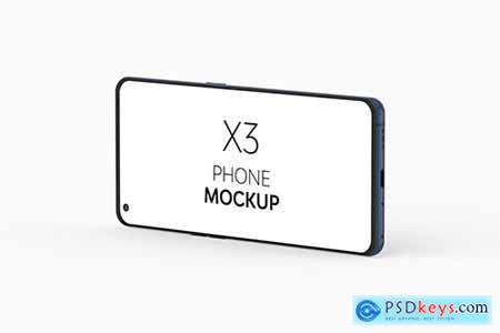 X3 Phone Mockup XYDV6ZV