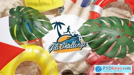 Beach Tropical Logo Reveal 3D 32981365