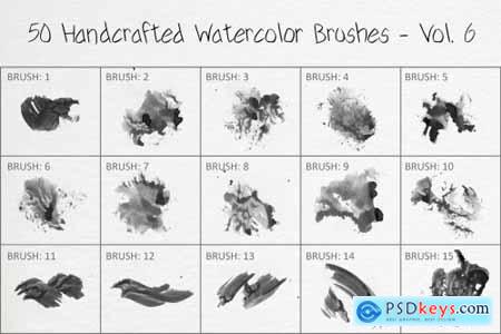 50 Handcrafted Watercolor Brushes 6 6258360