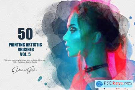 50 Painting Artistic Brushes - Vol. 5 6259372