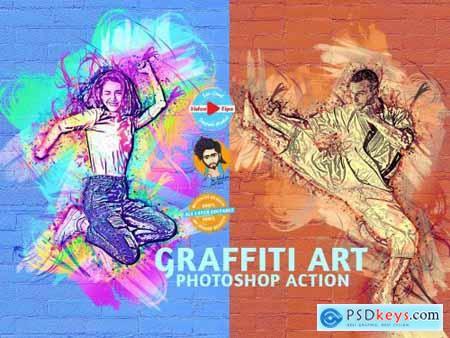 Graffiti Art Photoshop Action 6255730