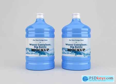 Plastic big water container mockup