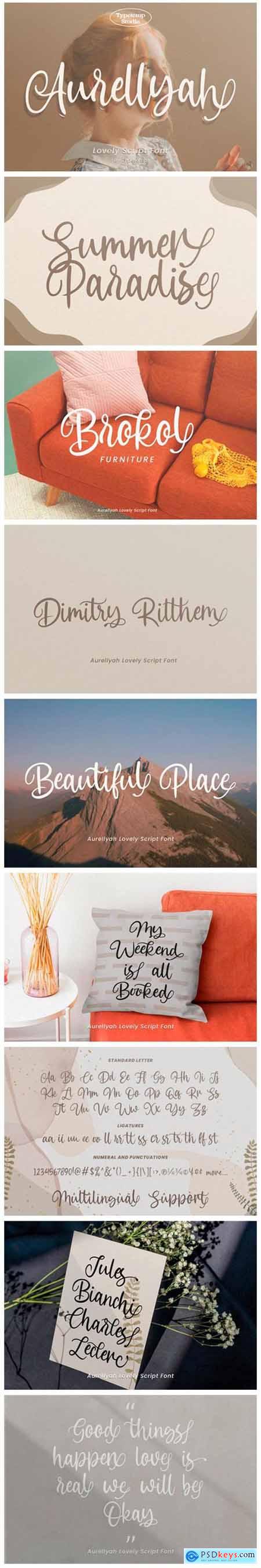 Aurellyah Script Font