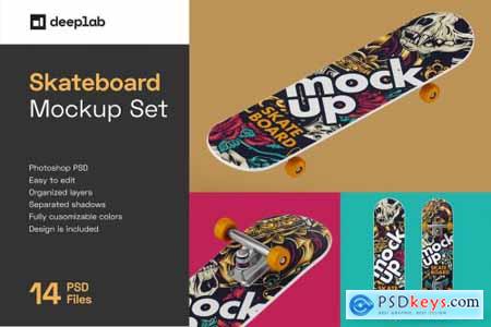 Skateboard Mockup Set 6216644