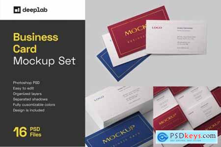 Business Card Mockup Set 6245876
