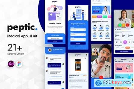 Peptic - Medical Mobile App UI Kit