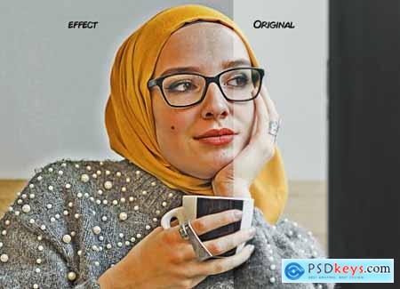 Glossy HDR Effect Photoshop Action 5556535