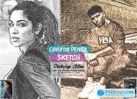 Crayon Pencil Sketch PS Action 5660336