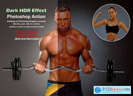 Dark HDR Effect Photoshop Action 5509525
