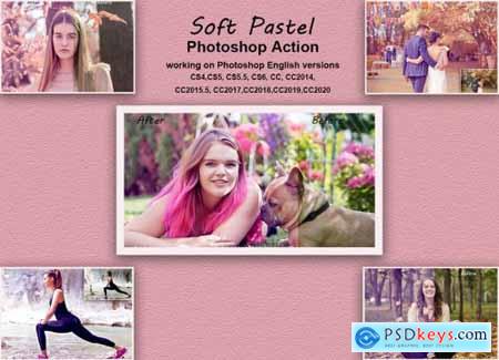 Soft Pastel Photoshop Action 5457029