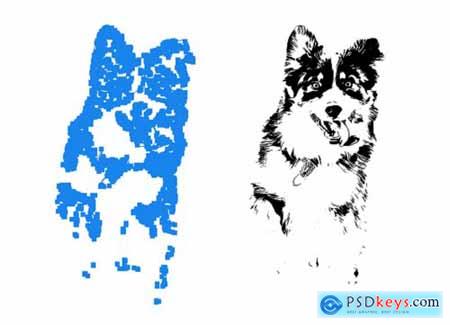Vector Trace Photoshop Action 5500423
