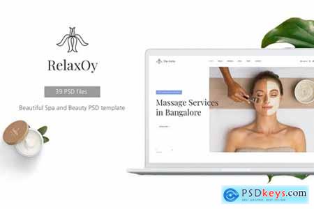 RelaxOy - Spa & Beauty PSD Template