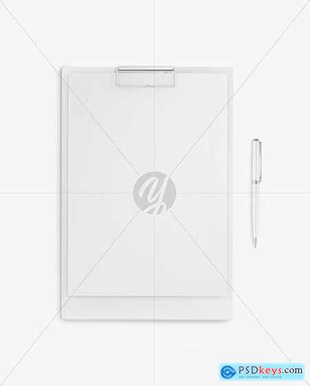 Clipboard with Pen Mockup 85645