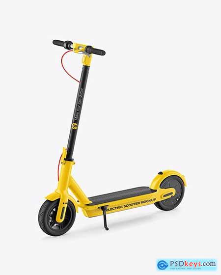 Electric Scooter Mockup - Half Side View 86210