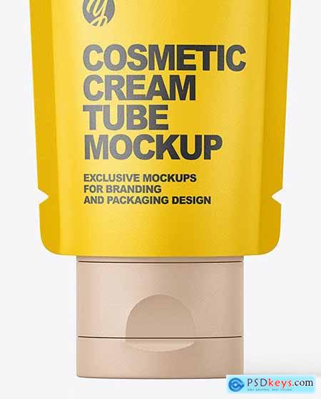 Matte Cosmetic Cream Tube Mockup 85362