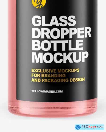 Glass Dropper Bottle Mockup 86434