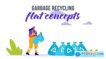 Garbage recycling - Flat Concept 33032356