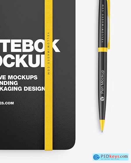 Notebook with Pen Mockup 85722