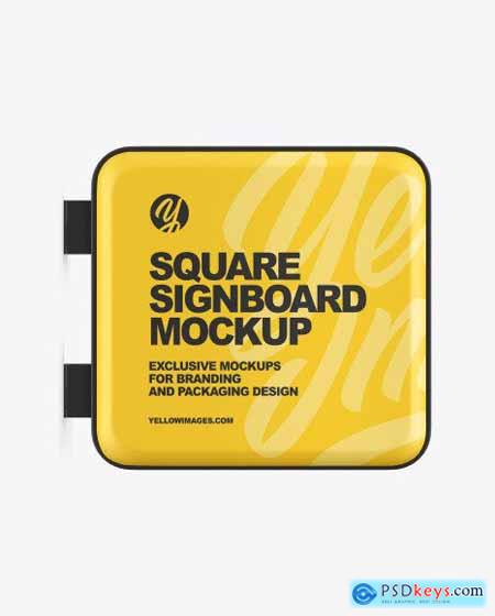 Square Signboard Mockup 85837