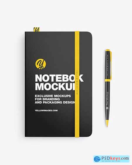 Notebook with Pen Mockup 85722