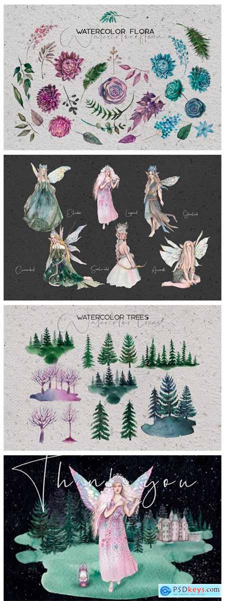 Forest Soul - Mystical Watercolor Set 14079885