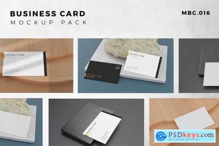 9 Perspective Business Card Mockup