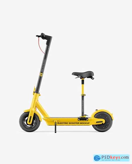 Electric Scooter Mockup with Seat 86461