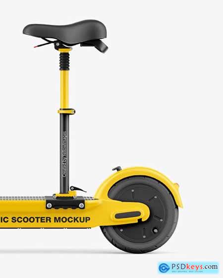 Electric Scooter Mockup with Seat 86461