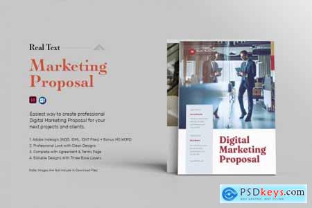Real Text Marketing Proposal Template