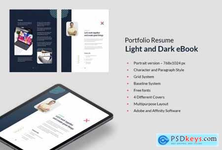 Portfolio Resume Light and Dark eBook