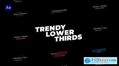 Trendy Lower Thirds 33122709