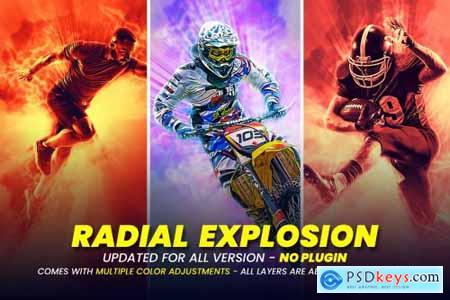 Radial Explosion Photoshop FX 6189302