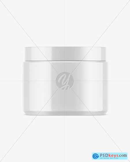 Glossy Cosmetic Jar Mockup 86369
