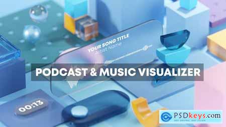 Podcast and Music Visual Techno Geometry 3D 33091975