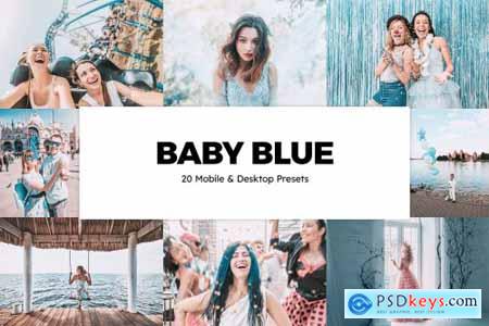 20 Baby Blue Lightroom Presets & LUT 6280670