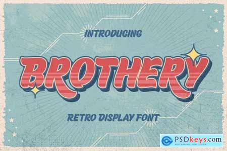 Brothery - Retro Vintage Font